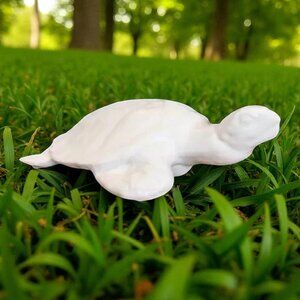White Ceramic Sea Turtle - Rare